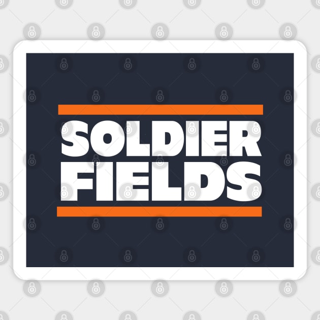Soldier Fields - Chicago Bears Justin Fields Magnet by BodinStreet